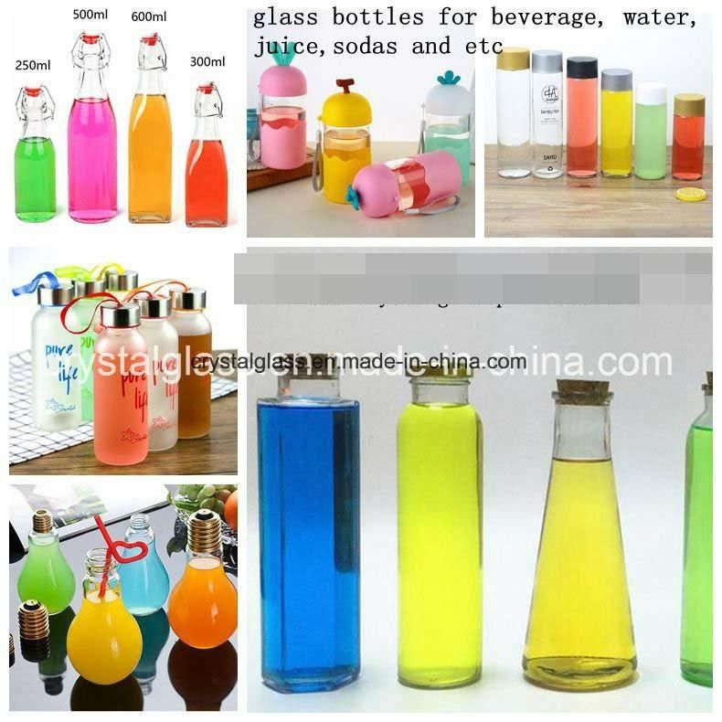 120ml 250ml 500ml 1000ml 1L Clear Round Glass Bottle 4oz 8oz 16oz 32oz