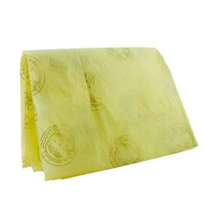 Fancy Design Custom Printed Gold Logo Tissue Paper