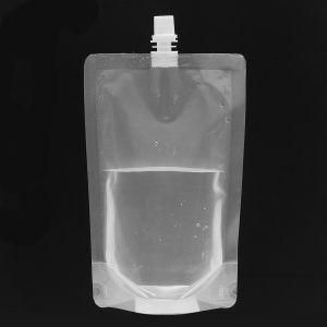 Simple Printing Transparent Water Spout Pouch Bag