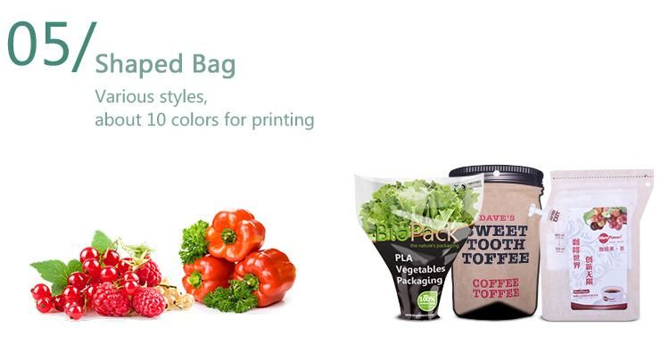 Eco-Friendly Biodegradable Kraft Paper+PLA Side Gusset Bottom Stand up Pouch for Coffee / Tea / Food Packaging