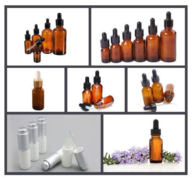 20ml, 30ml, 50ml Essential Oil Bottle Glass Dropper Bottle with Aluminum Cover on The Shoulder