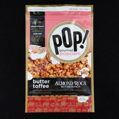 Vivid Printing Plastic Stand up Zipper Bag for Popcorn/Popcorn Bags