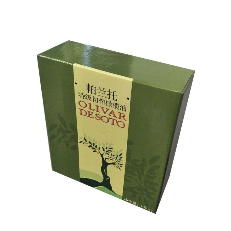 Custom Printed Colored Clothes Corrugated Paper Mailer Boxes for Olive Oil Packaging