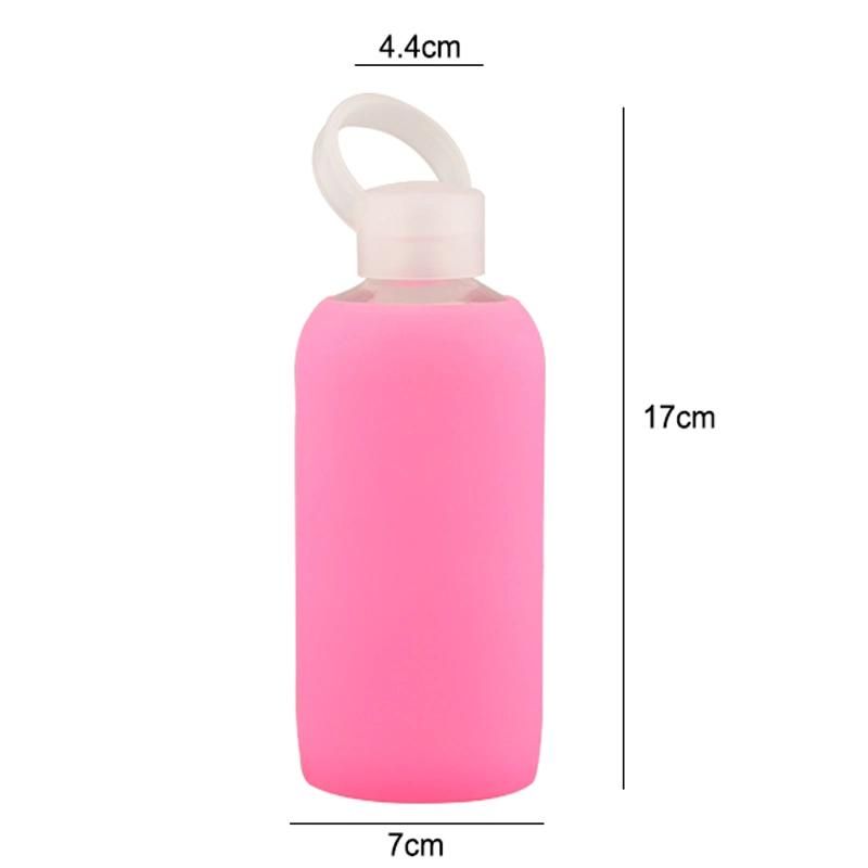 High Quality Glass Water Feeding Bottle Cover/Bottle Sleeve Silicone Cover Protect Insulating Glass Beverage Bottles