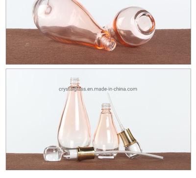 Wholesale Glass Bottle in Drop Shap for Cosmetic Packaging