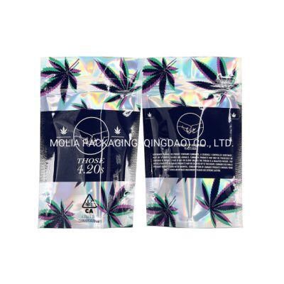 Child Proof Mylar Ziplock Medical Printed Mylar Bags, Barrier Bag, Canna Bag