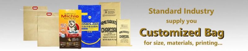 Double Kraft Paper High Quality 7lb 10lb 15lb 20lb 40lb 2kg 3kg 5kg 8kg Charcoal Packaging Bag