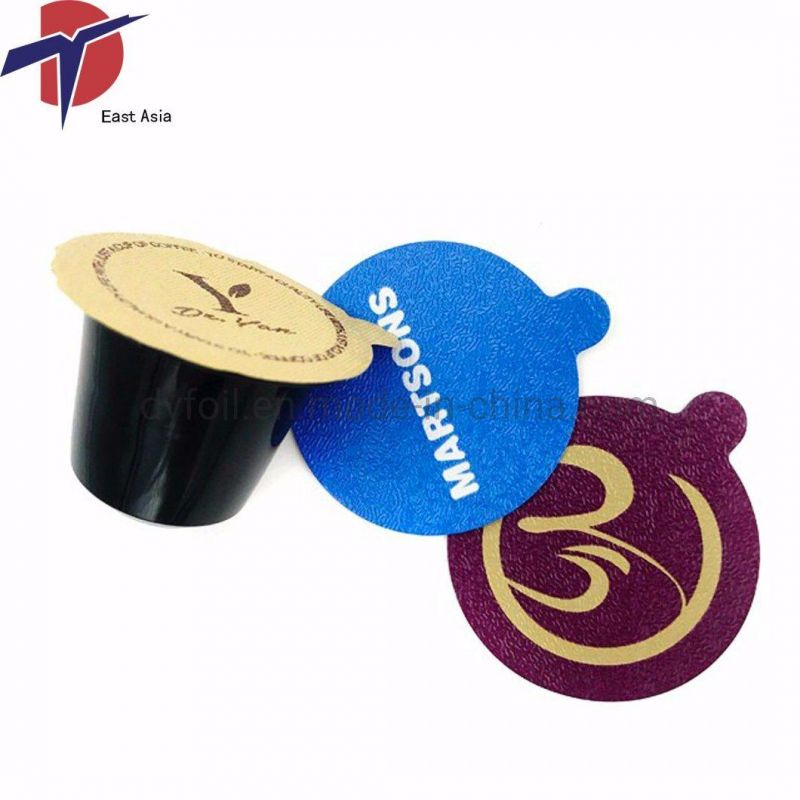 Coated Die Cut Aluminum Foil Lids with Logo