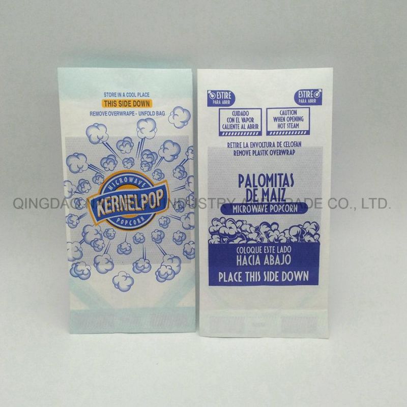 70g Wholesale New Design Custom Logo Microwave Popcorn Packaging Paper Bag