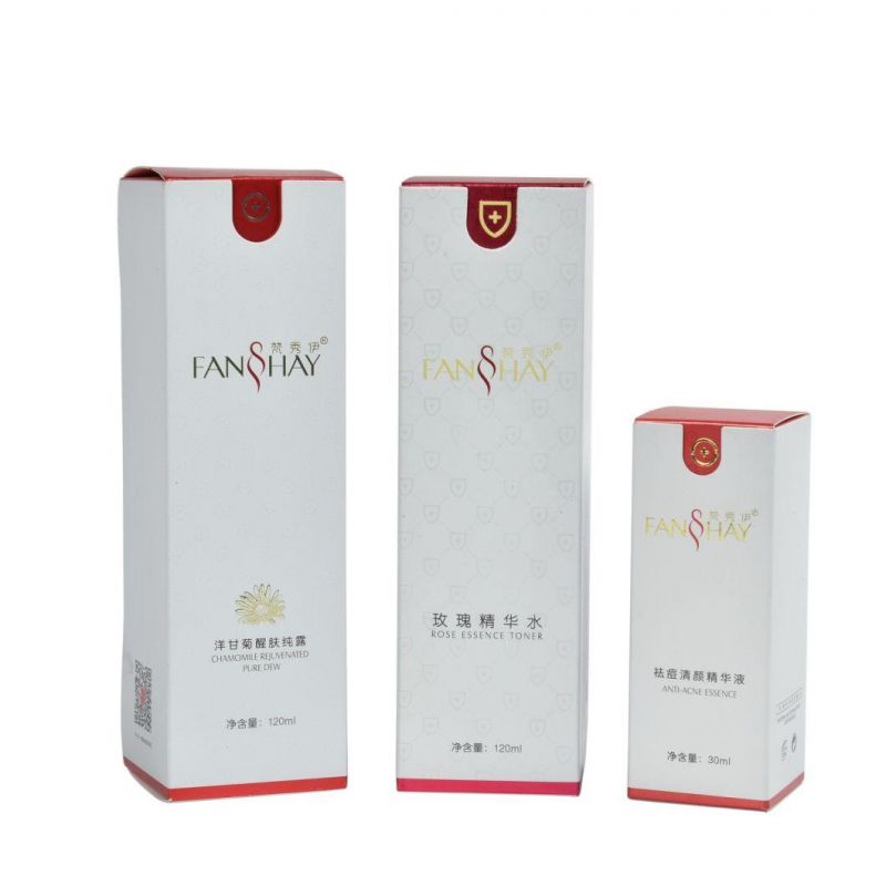 Cosmetic Perfume Cream Boxes Shipping Folding Carton Box Ring Box Boxing Products Cardboard Package Paper Matt Spot UV Coating Paper Package Ivory Paper Box