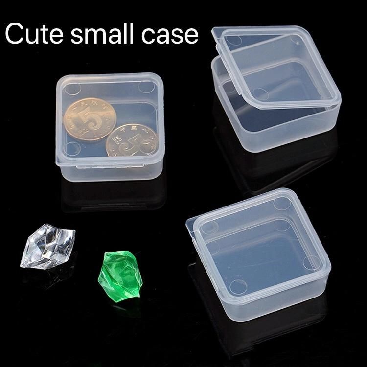 Clear Lidded Small Plastic Trifles Parts Packaging Box Screw Case Collection Coin Jewelry Box