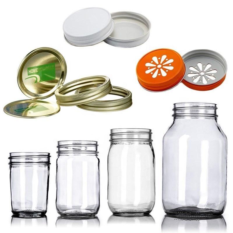 32oz Eco-Friendly Reusable Storage of Dry Foods and Snacks Storage Glass Mason Jar 1000ml