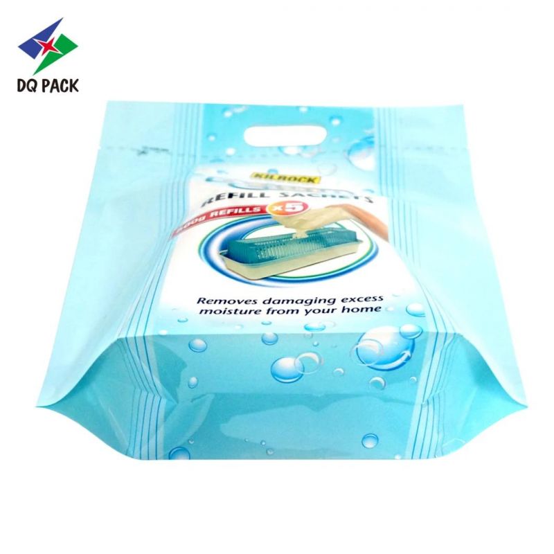 Customized Printing Stand up Zipper Pouch with Hand Ledamp Clear Plastic Packaging Bag Plastic Bag