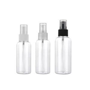 Clear Plastic Disinfection Spray Bottle 30ml 50ml 100ml Hand Sanitizer Bottle Plastic Pet Alcohol Spray Bottle