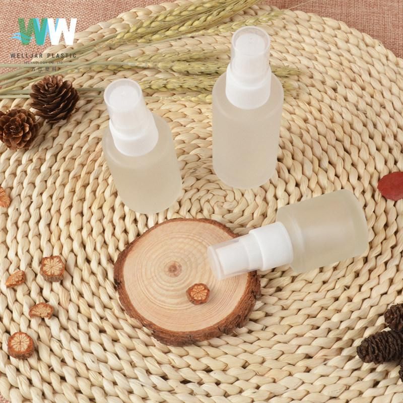 40ml Glass Round Cosmetic Spray Pump Bottle for Skin Care