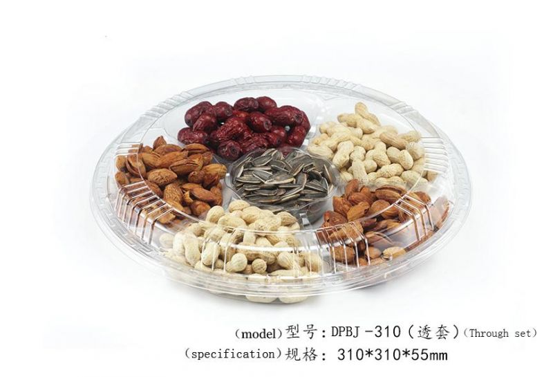 Pet Salad Packaging Small Clear Round Plastic Boxes