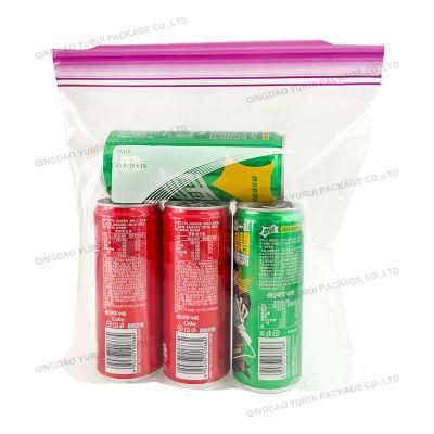 Food Packing Double Ziplock Quart Bag with Grip Seal