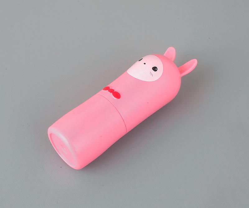 Low MOQ Cheap Cute Pink Empty Lipstick Case Container Rabbit Shaped Lipstick Tube Packaging