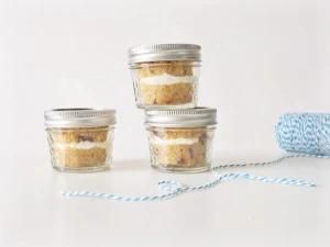 4 oz Flint Tapered Jelly Glass Mason Jar 70-450