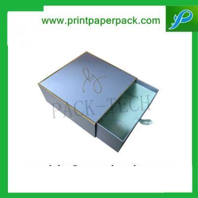 Custom Luxury Full Printed Sliding Cardboard Drawer Gift Belt Box Jewelry Box Cosmetic Box