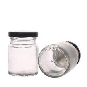 Customized Birdnest Jar 70ml 100ml 145ml Various Capacity Round Empty Clear Hot Sale Food Glass Jar