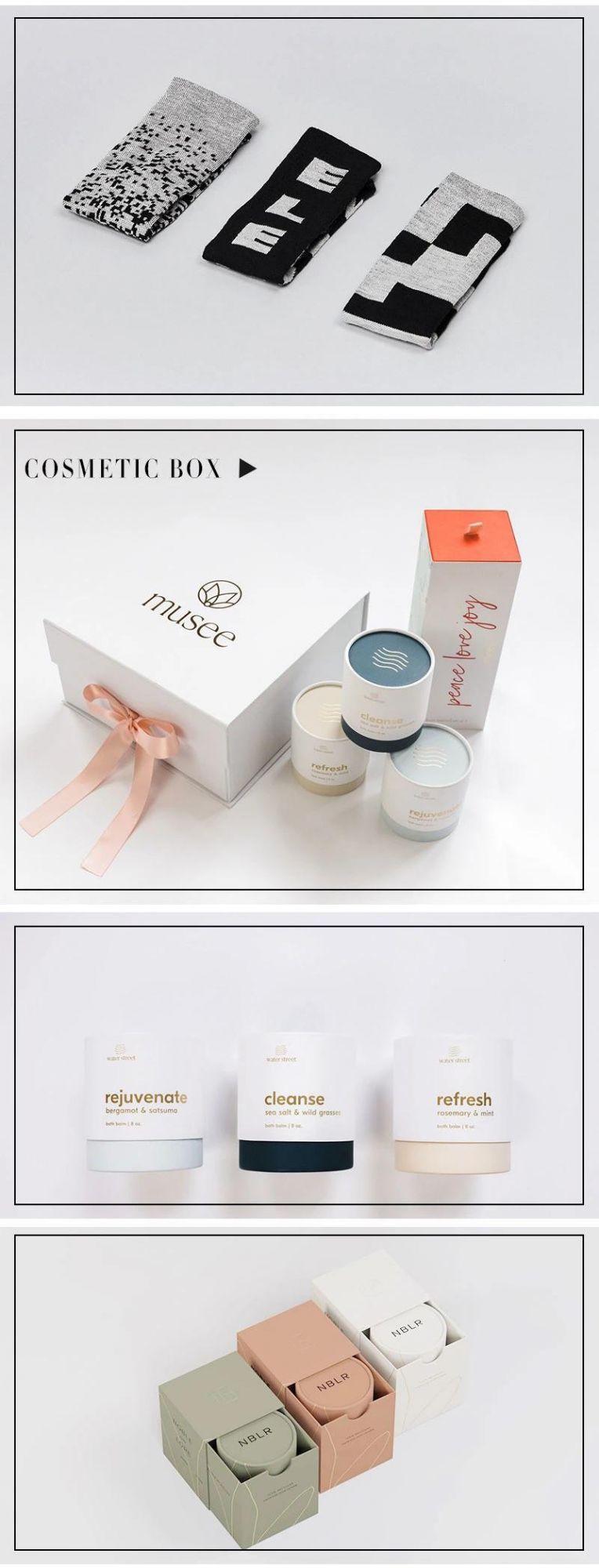 Custom Women Menstrual Cup Blood Sanitary Napkin Paper Packaging Tube Box