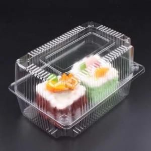 High Quality Disposable Large Rectangular Transparent Plastic Cake Packaging Box