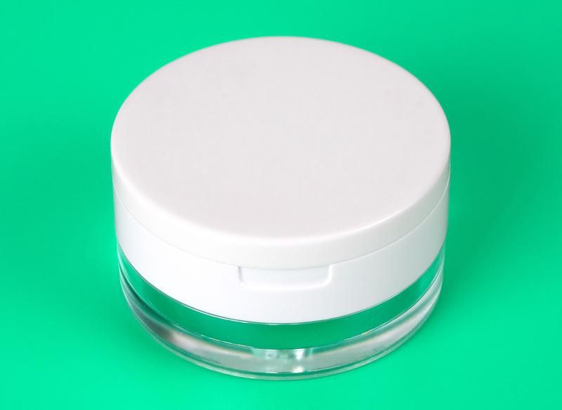 Wholesale Round White Compact Powder Case Loose Powder Case for Loose Powder Packaging