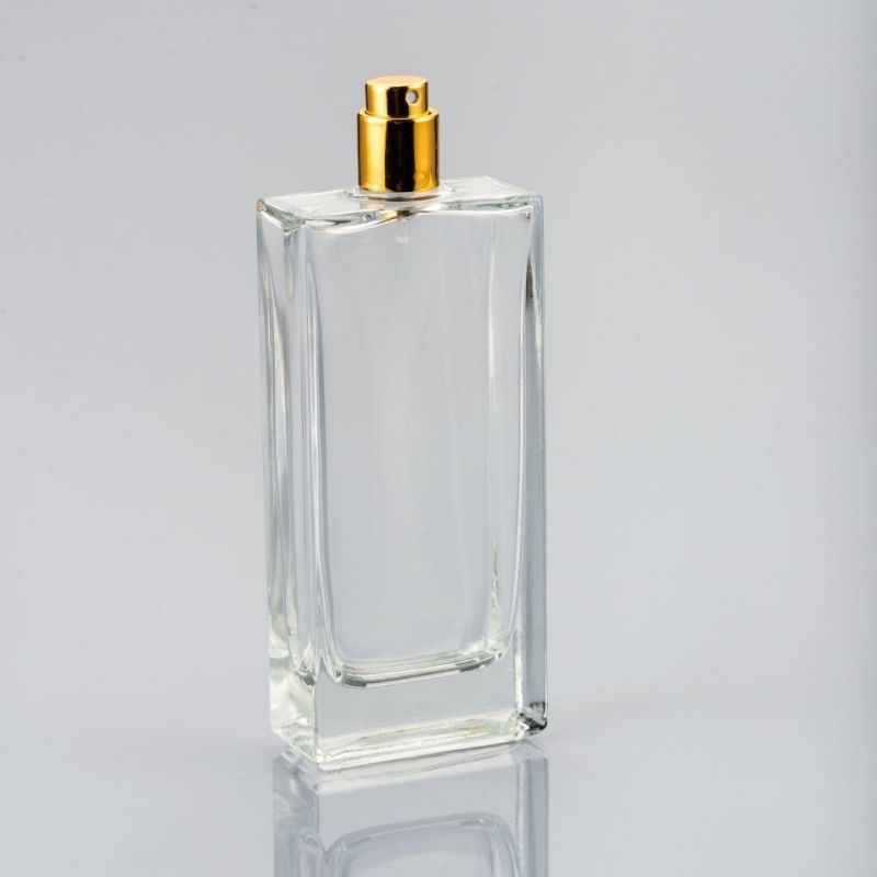 High Quality Empty Clear 100ml Glass Perfume Bottle for Man