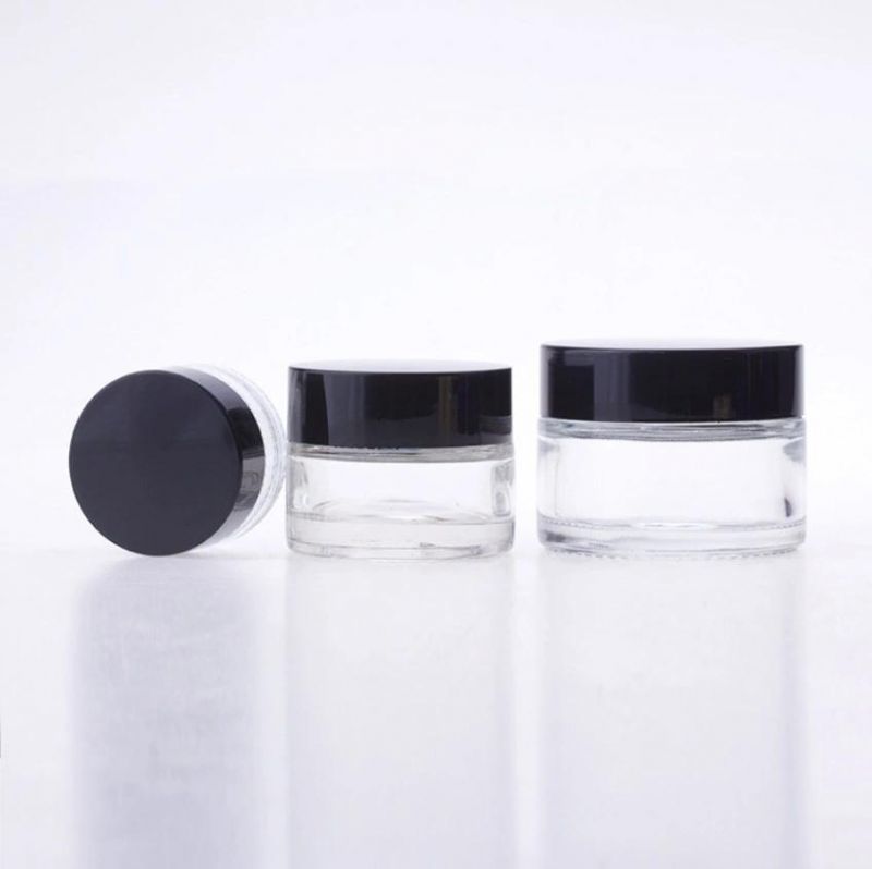 5g 15g 20g 30g 50g 60g 80g 100g Glass Jar with Plastic or Aluminum Lid Glass Bottles for Scream