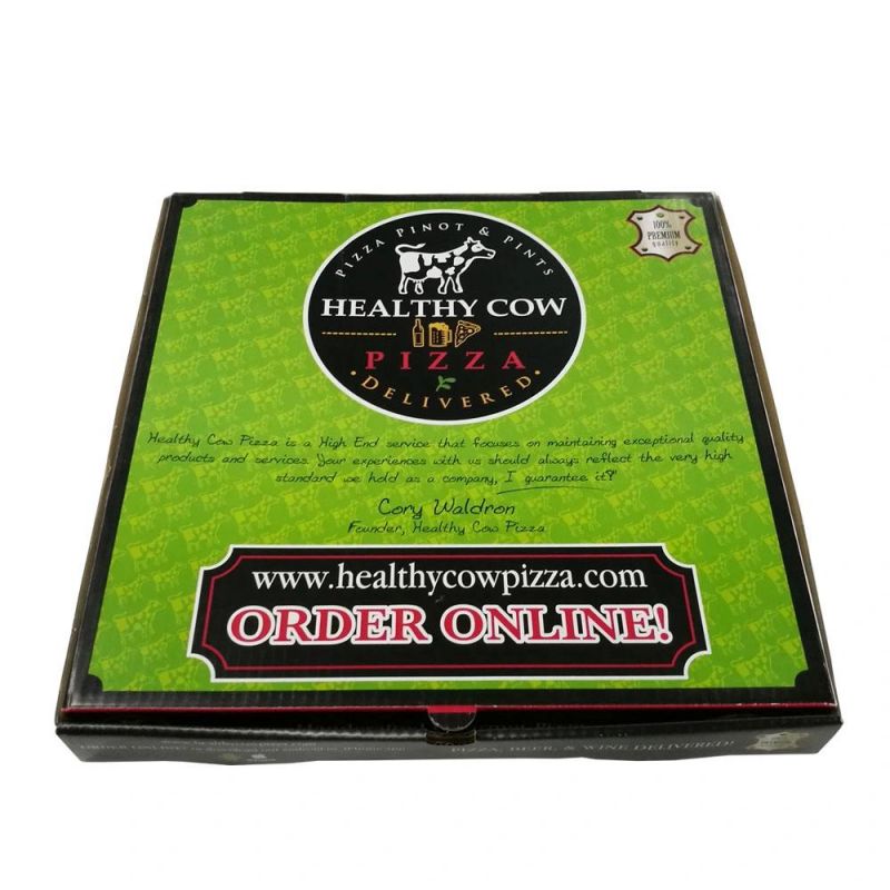 China Suppliers Free Sample Cheap Eco-Friendly Pizza Box with Custom Size Logo