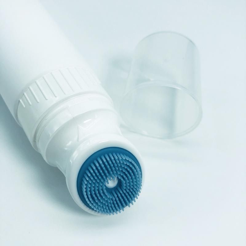 Good Price Cosmetic Skincare Cleaning Tube with Soft Silicone Brush