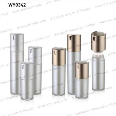 White Double Wall Airless Plastic Bottle with 15ml 30ml 50ml High Quality Low Price