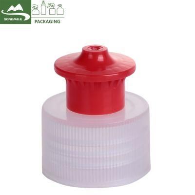 28mm Colorful Pull Push Cap for Sport Bottle