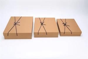 Recycled Craft Kraft Handmade Paper Gift Box Packaging Box