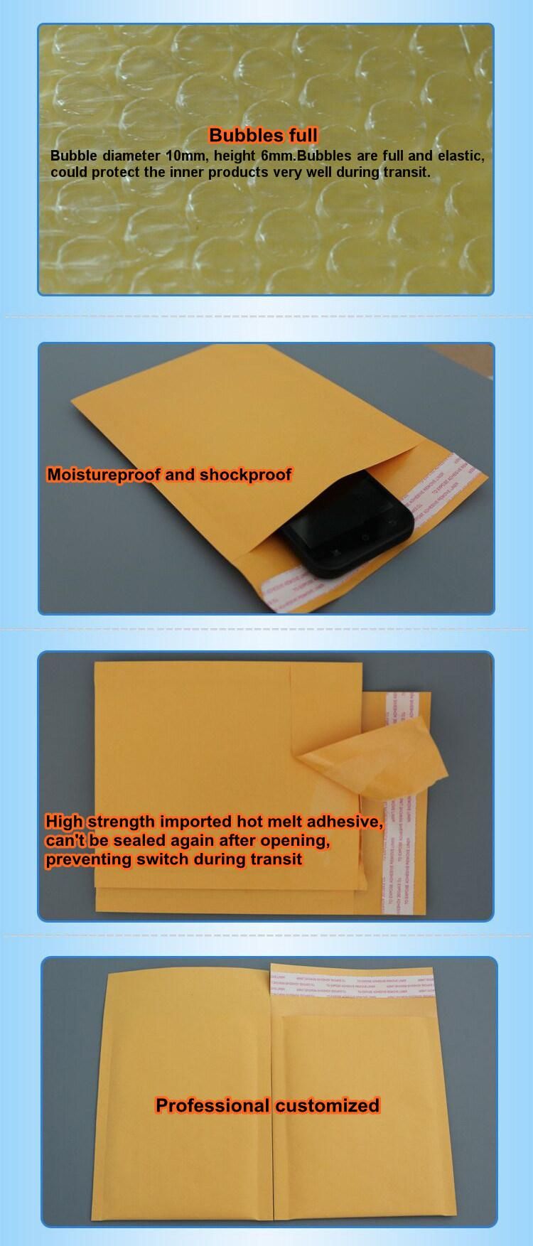Shipping Packing Kraft Paper Packaging Envelope Bubble Bag