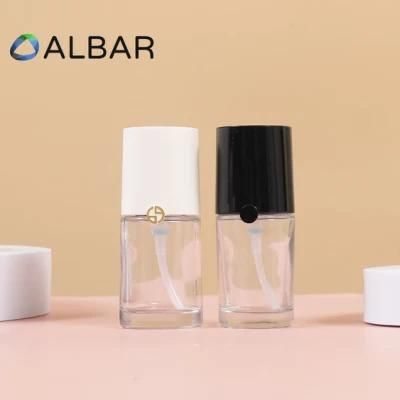 Light Clear Transparent Glass Bottles in Frosted Customization with Spray Pumps