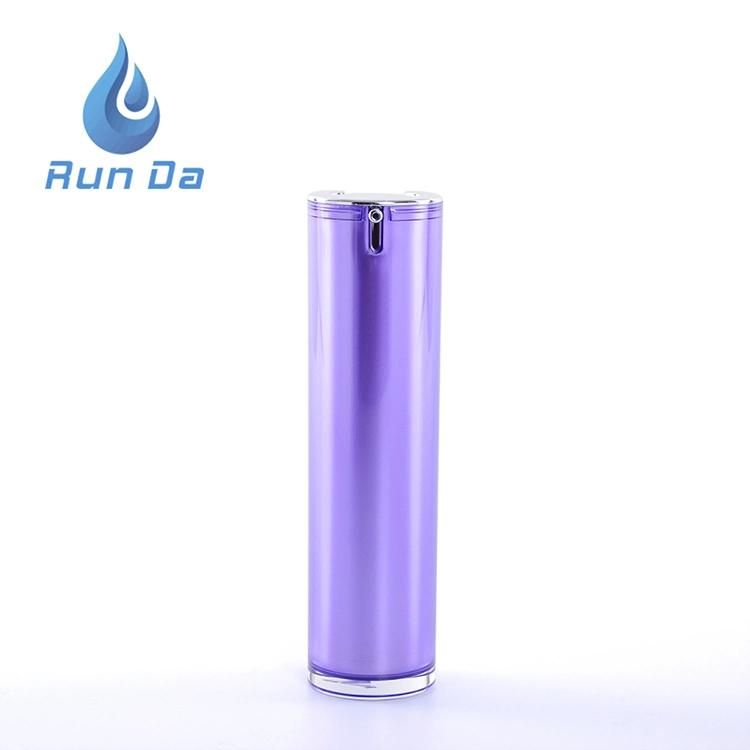 15 30 40ml Factory Price Airless Spray Cosmetic Container Pink Silver Bottle