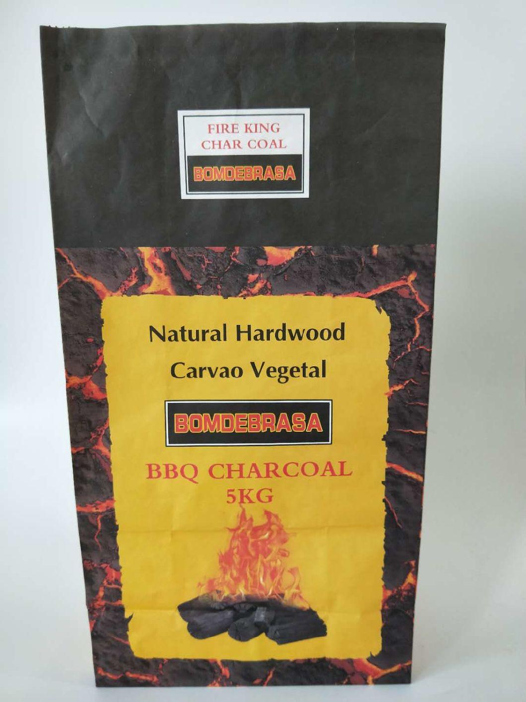 2ply Bleach Kraft Paper 3kg 4kg BBQ Charcoal Packing Bags