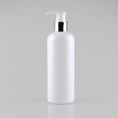 Ys-Pb 07 300ml Round Shoulder Pet Plastic Bottle Anodized Thread Press Lotion Pump Shampoo Body Wash Bottle Separately