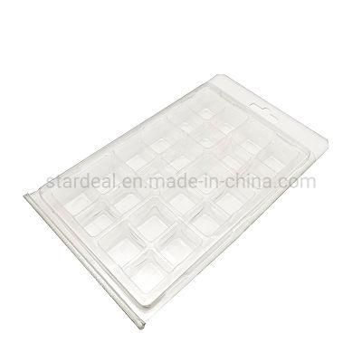 Clear 24 Cavity Wax Melt Clamshell Blister Packaging