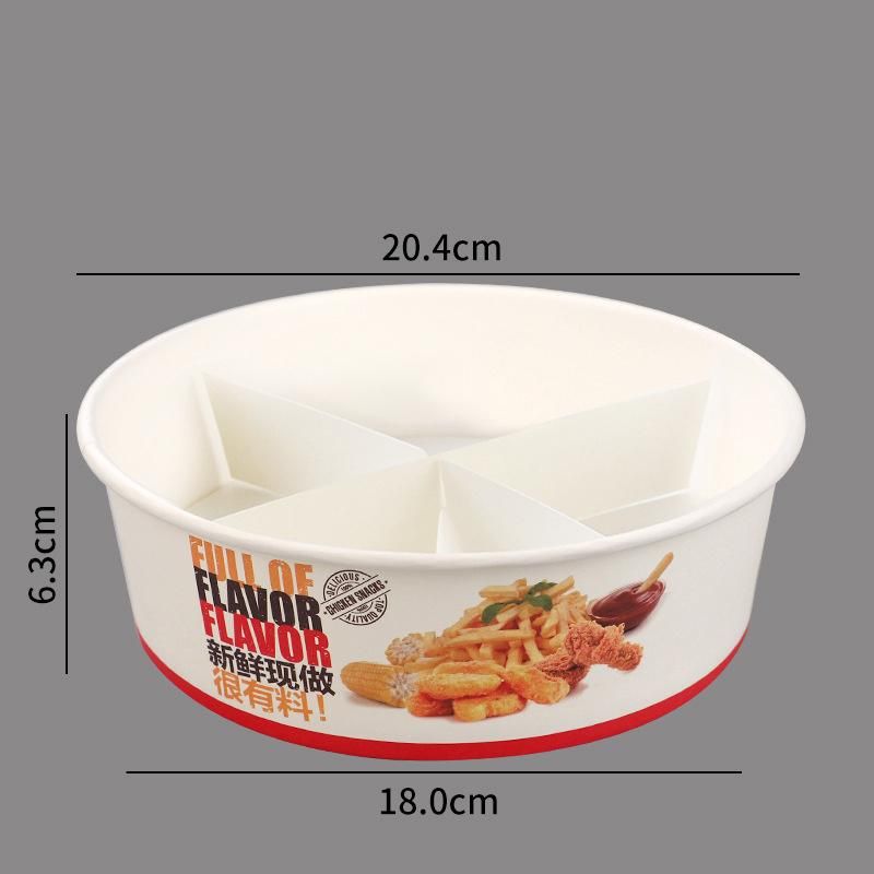 Customs Snack Food with Film Food Storage Box Paper Box Food Takeaway Box