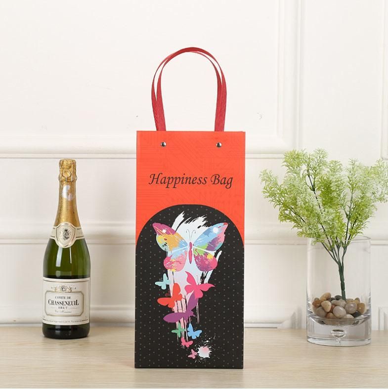 Customized Print Logo Paper Bag Food Cloth Hand Carry Fold Packing Packaging Bag