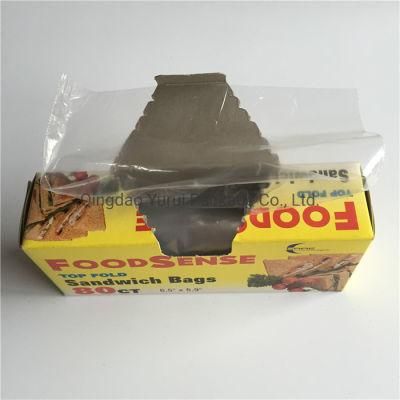 Transparent FDA Grade Fold Close Top Sandwich Bags