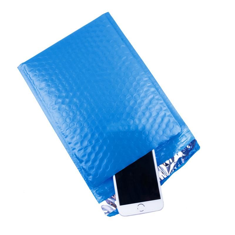 [Sinfoo] 4X8" Blue Poly Bubble Mailer Delivery Bag (B. 26213bl)