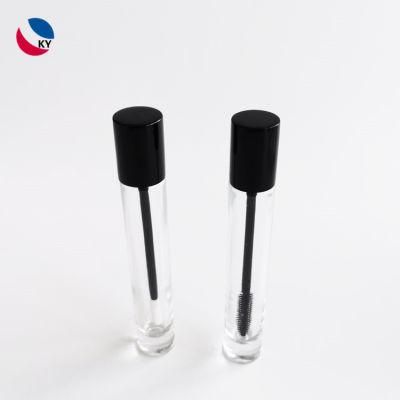 Professional Design Empty Eyelash Tube 10ml Glass Mascara Bottles with Aluminum Cap