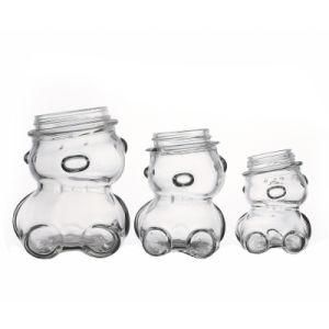 Compact and Safe Empty Clear Round Affordable Glass Food Jar 100ml 250ml 500ml