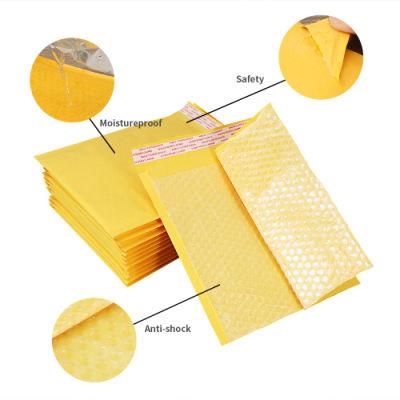 Custom Printed Kraft Mailing Bag Bubble Mailers Padded Envelopes Shipping Packaging Mailer Bubble