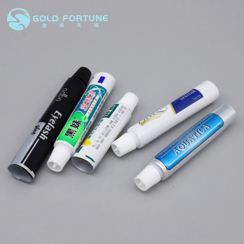 Empty Aluminum Laminated Toothpaste Tube with Screw Cap