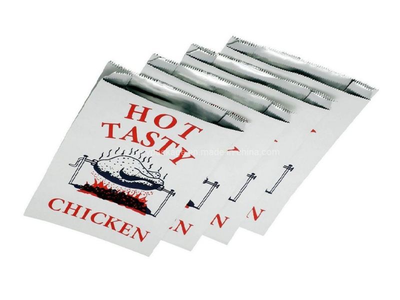 Food Packaging Bag Foil Lined Kebab Chicken Beef Bags with Gusset